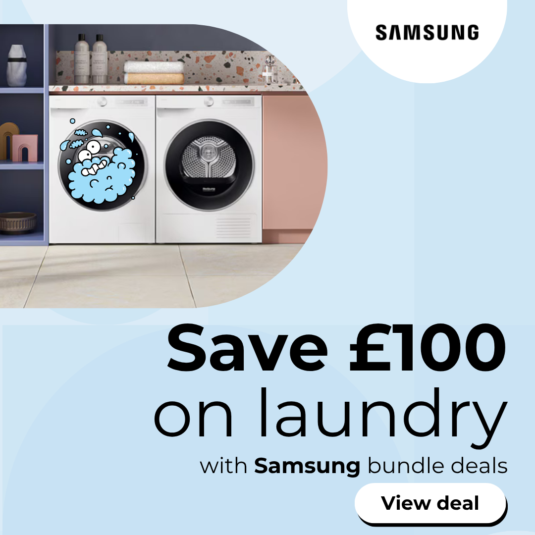 Save £100 on Samsung laundry